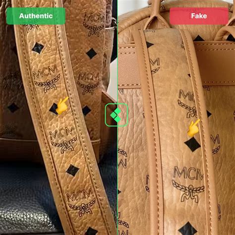 mcm bag real vs fake|genuine mcm bag vs real.